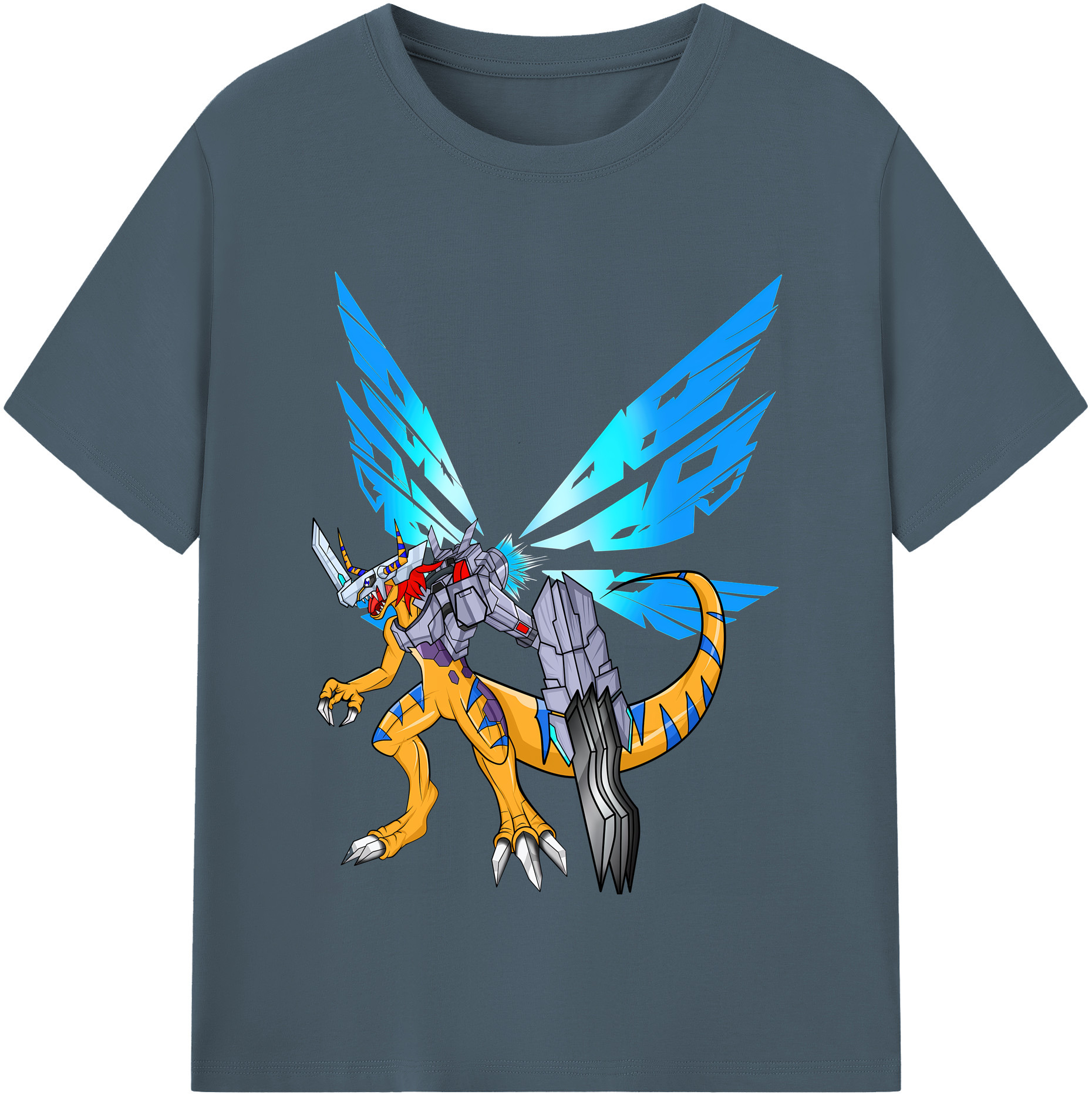 （画像用） Digimon デジタルモンスター/デジモン 綿100％半袖Tシャツ（フロントプリント）